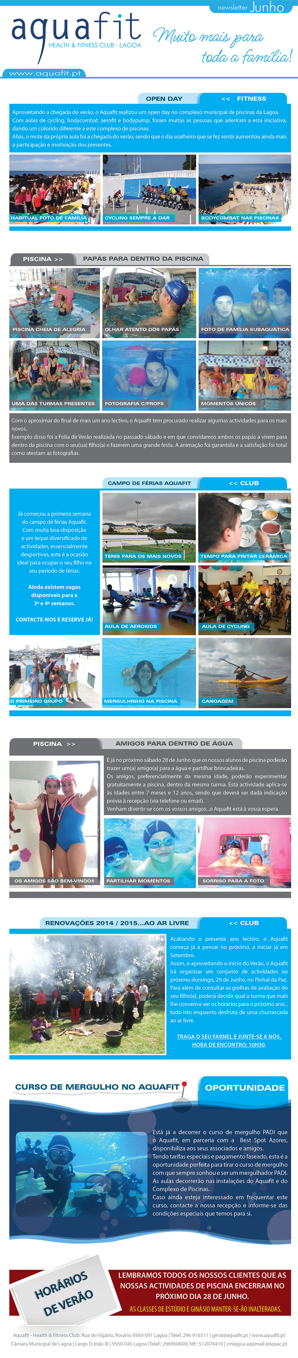 Newsletter - Junho - Aquafit