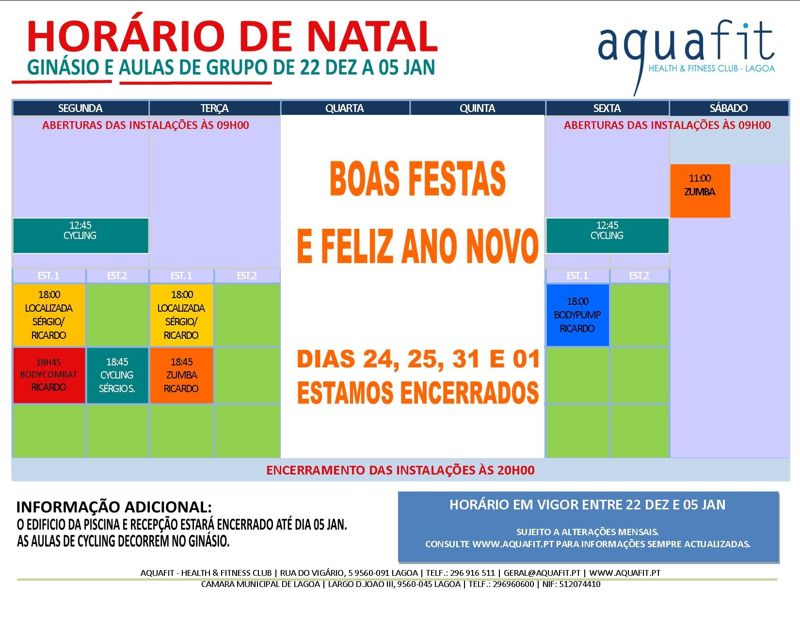 Aulas de grupo Natal