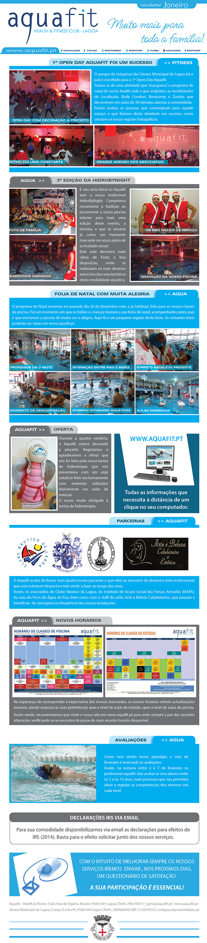 Newsletter - Janeiro- Aquafit