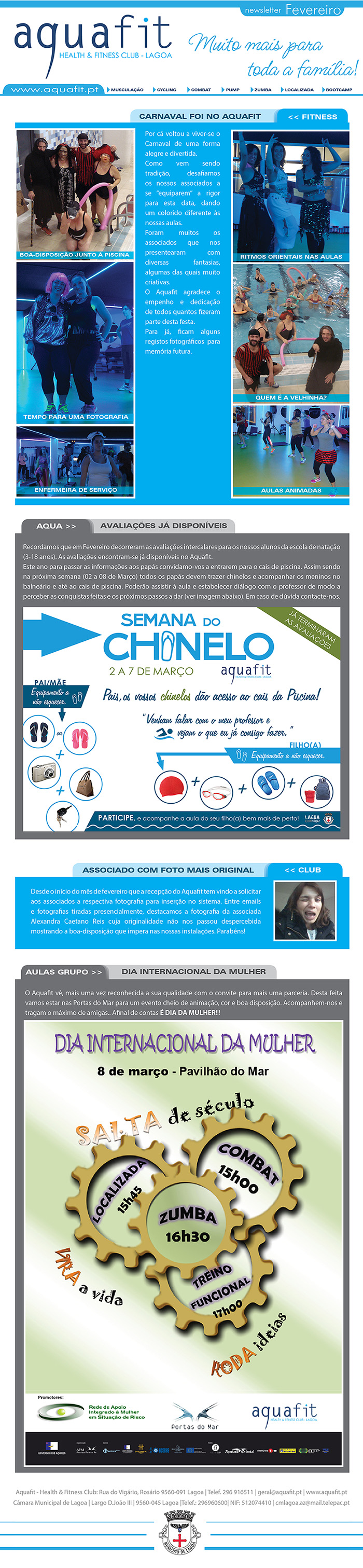 Newsletter - Fevereiro Aquafit