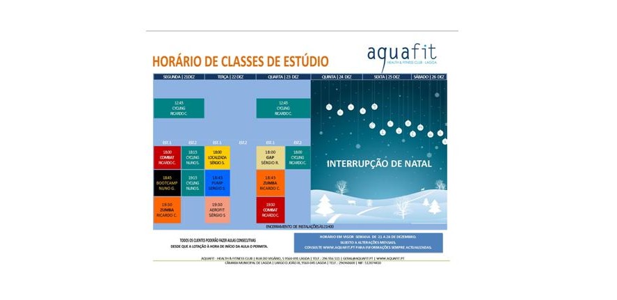 Natal horario