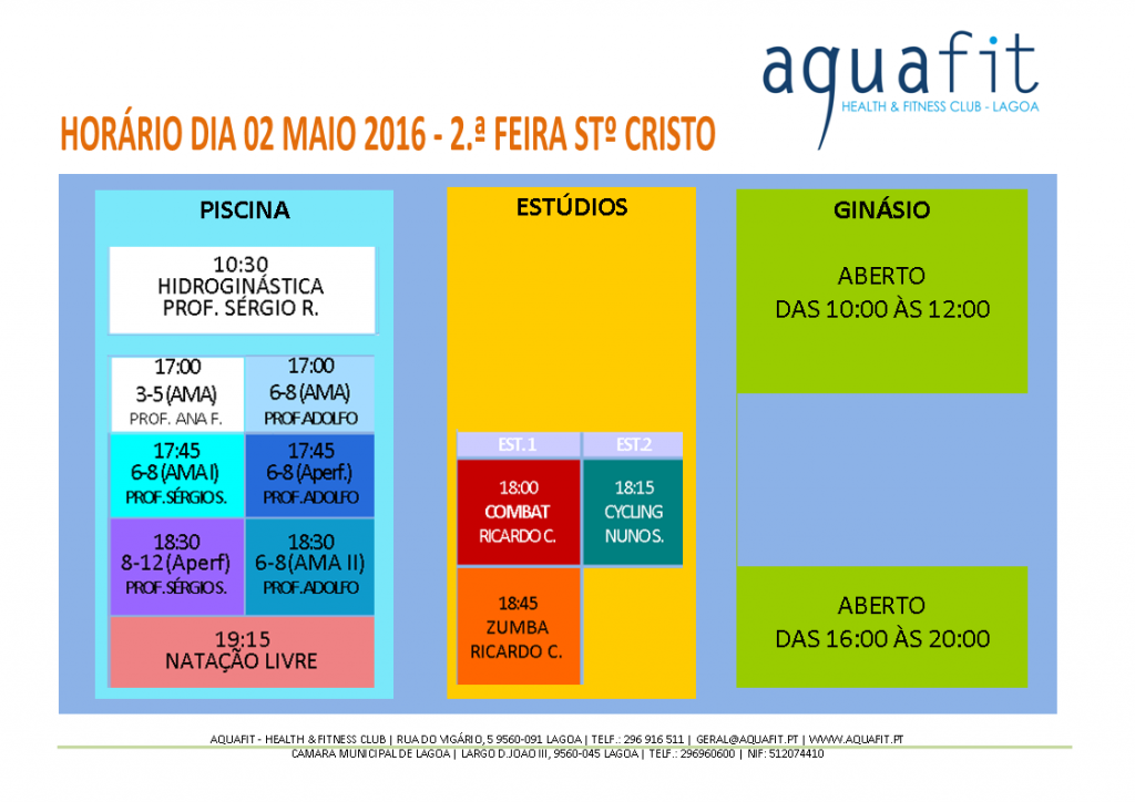 HORÁRIO 02 MAIO WEB