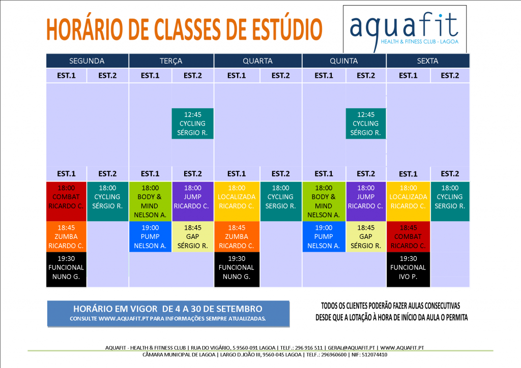 HORÁRIOS 2017-2018 - estúdios - 4 A 30 SET