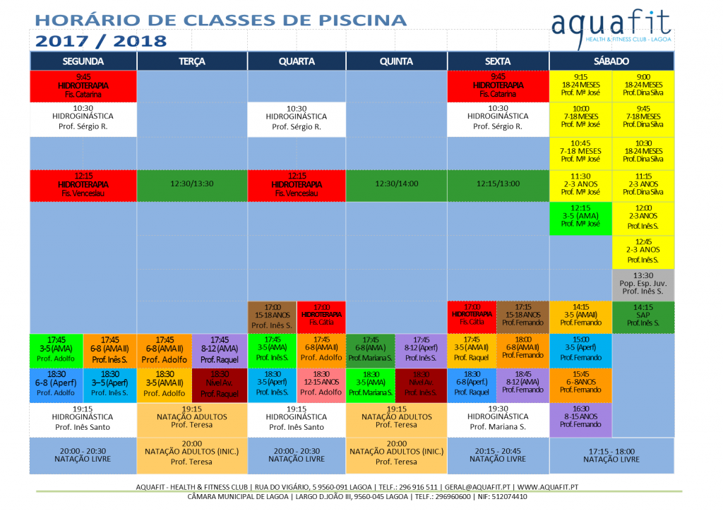 HORÁRIOS piscina 2017.2018 - set